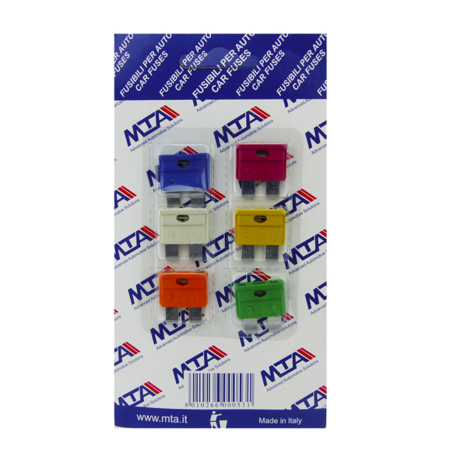 Set Da 25 Fusibili Mini Auto Uxcell – 32V 15A 20A 25A 30A 40A Con Custodia
